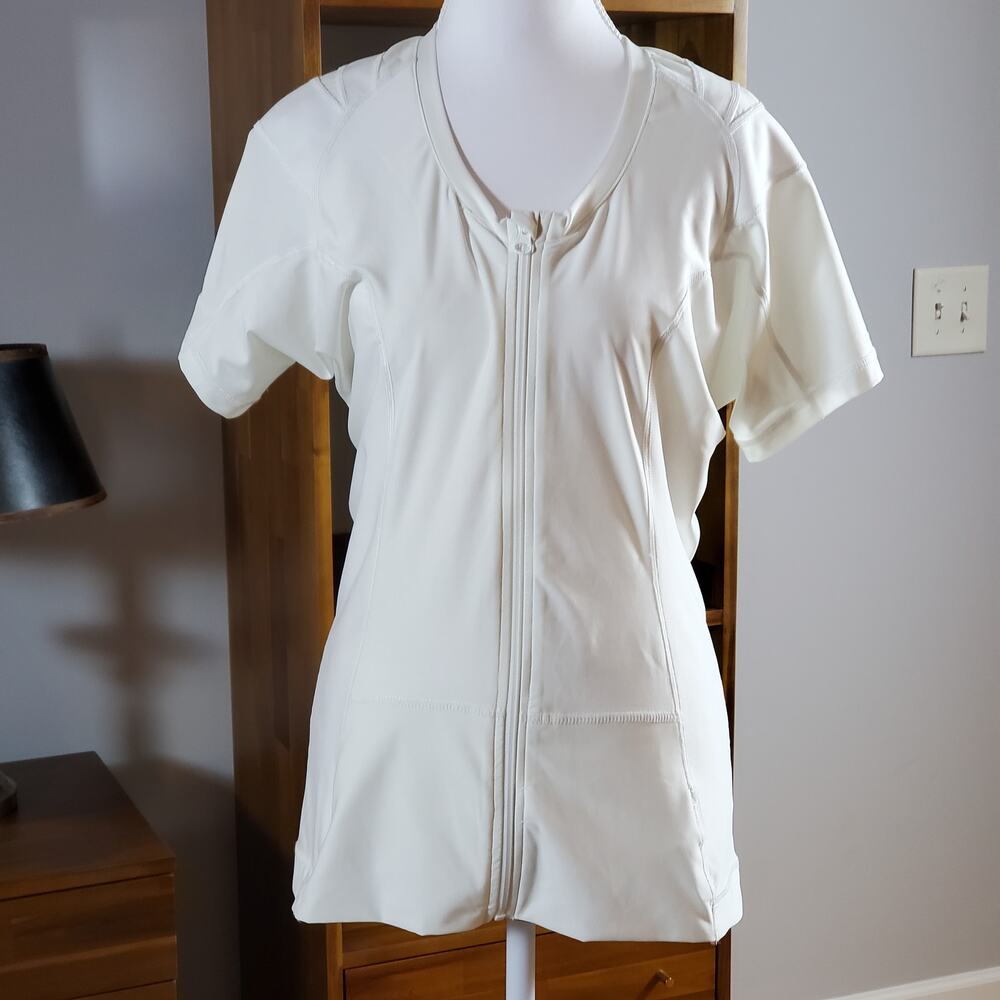 AlignMed Postural Fitness Posture Shirt Compression Top 2XL Womens White
